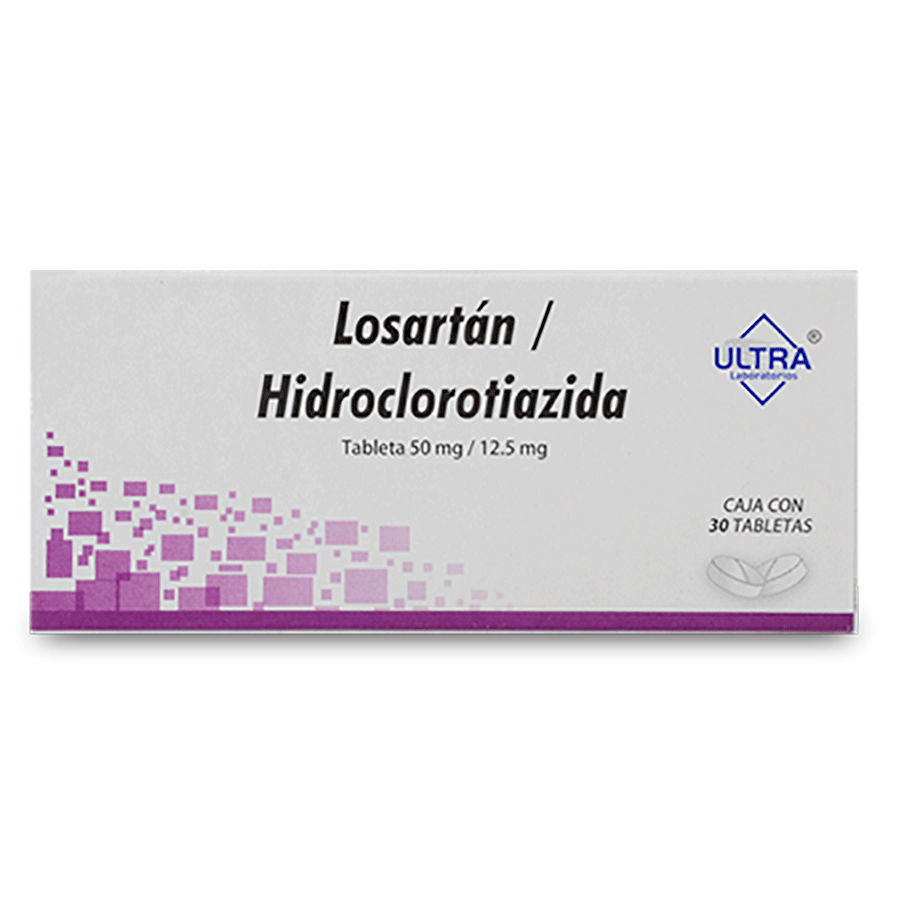 LOSARTAN 50MG/HIDROCLOROTIAZIDA 12.5MG 30TABS