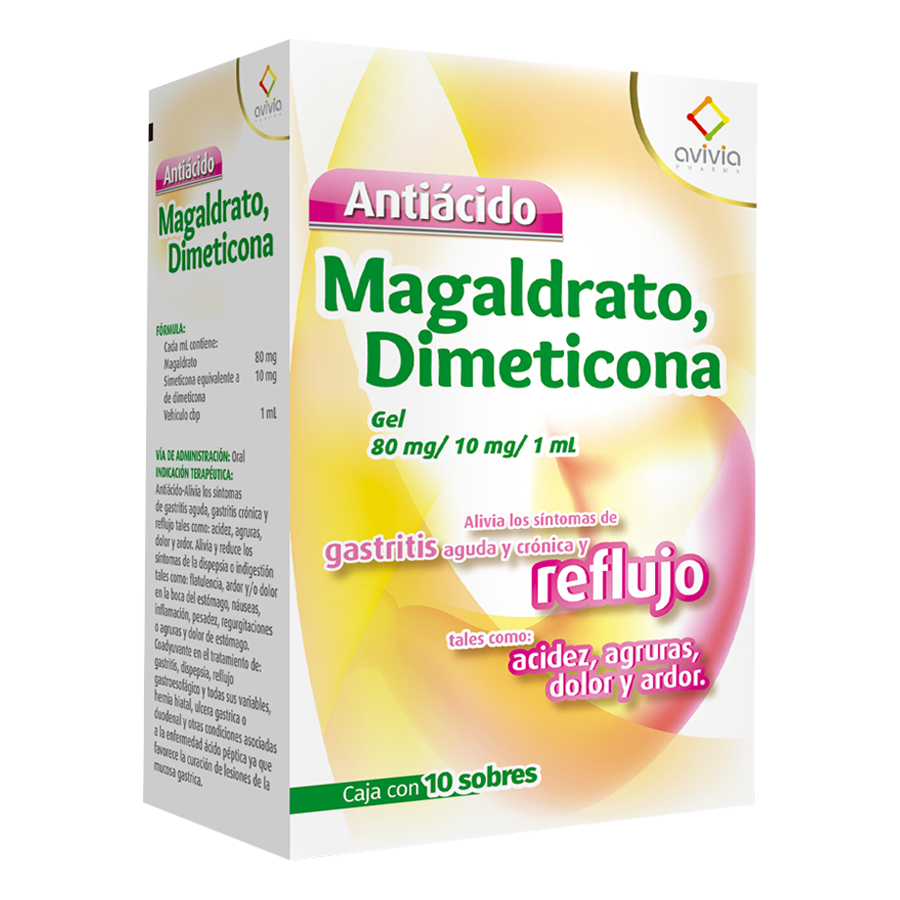 MAGALDRATO/DIMETICONA 80MG/10MG/1ML 10SOB GEL