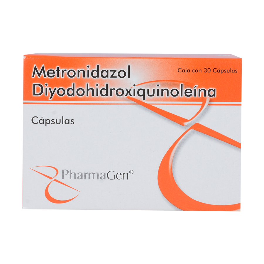 METRONIDAZOL/DIYODOHIDROXIQUINOL 30 CAPS