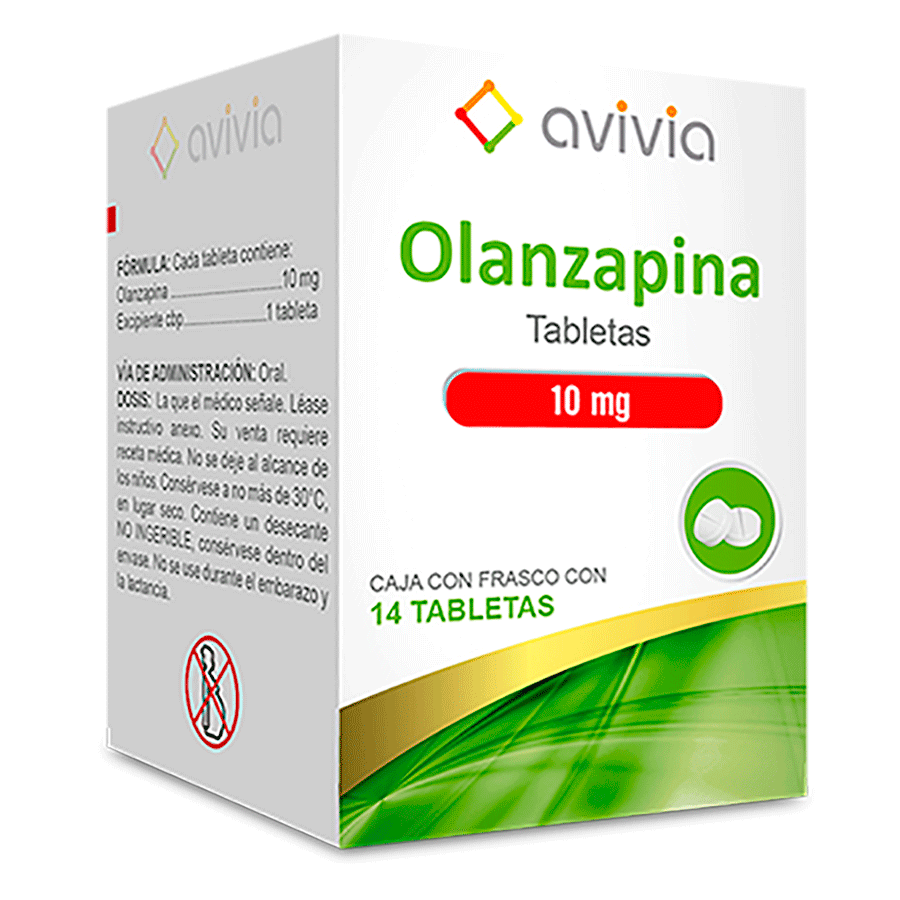 OLANZAPINA 10MG 14TABS