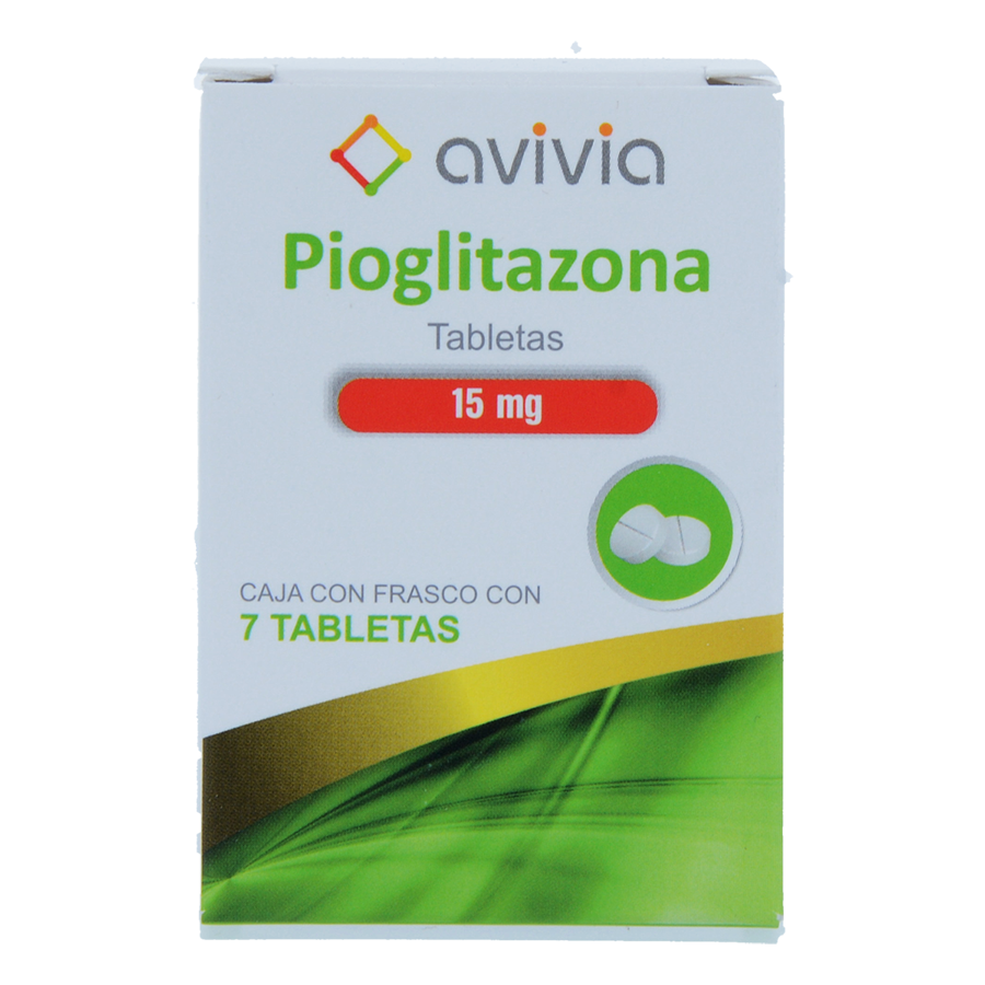 PIOGLITAZONA 15MG 7TABS