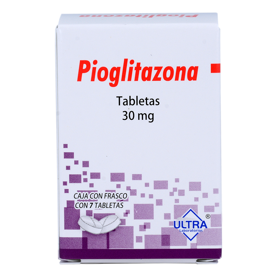 PIOGLITAZONA 30MG 7TABS