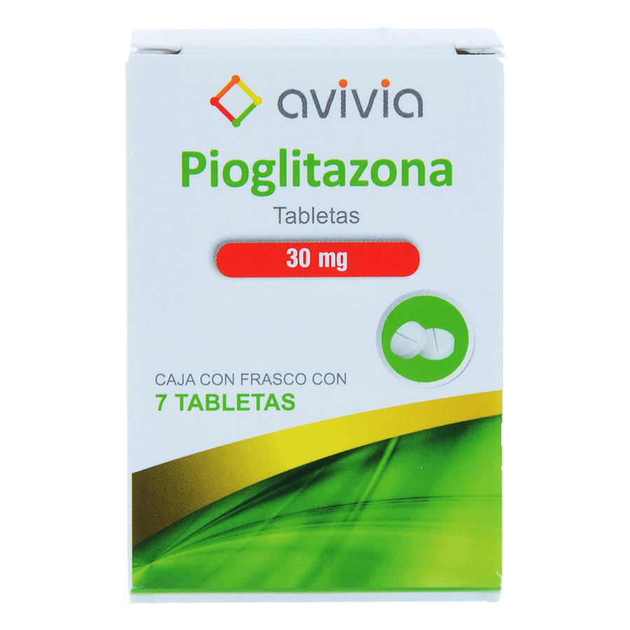 PIOGLITAZONA 30MG 7TABS