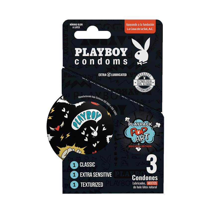 PLAYBOY CONDOMS PLAYPACK 3PZS