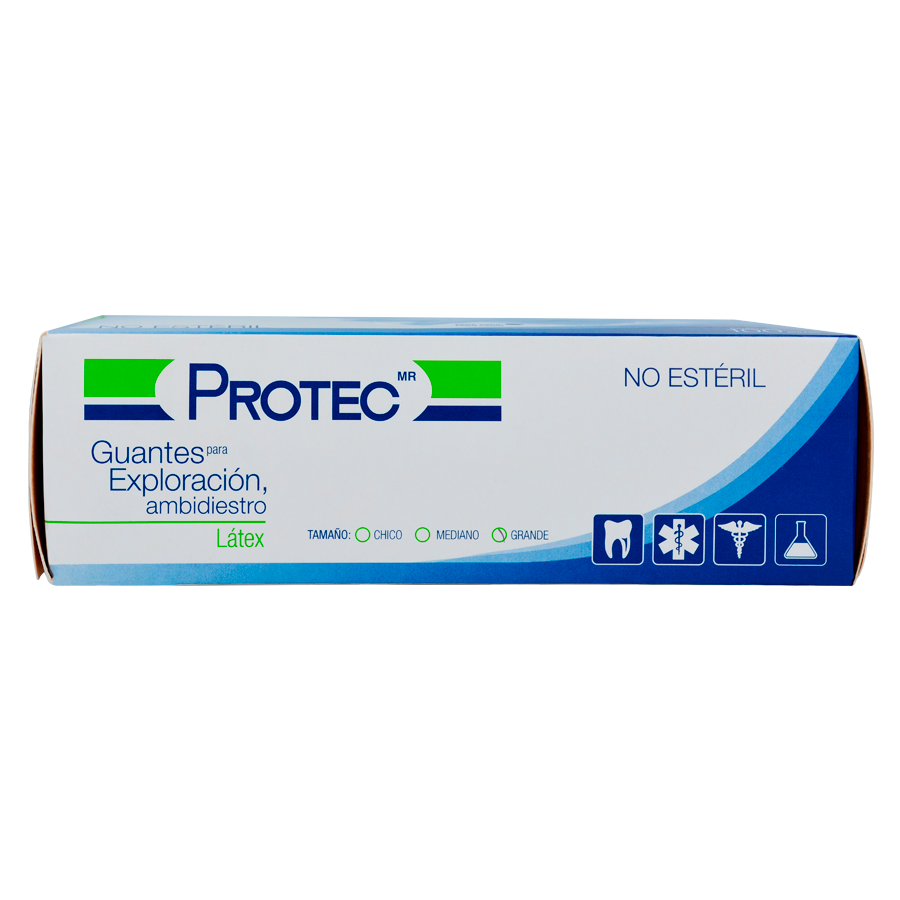 PROTEC GUANTES GDE NO ESTERIL 100PZS