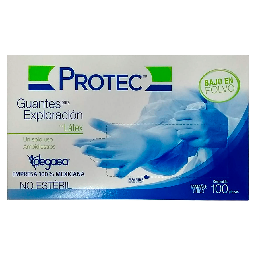 PROTEC GUANTES CH NO ESTERIL 100PZS