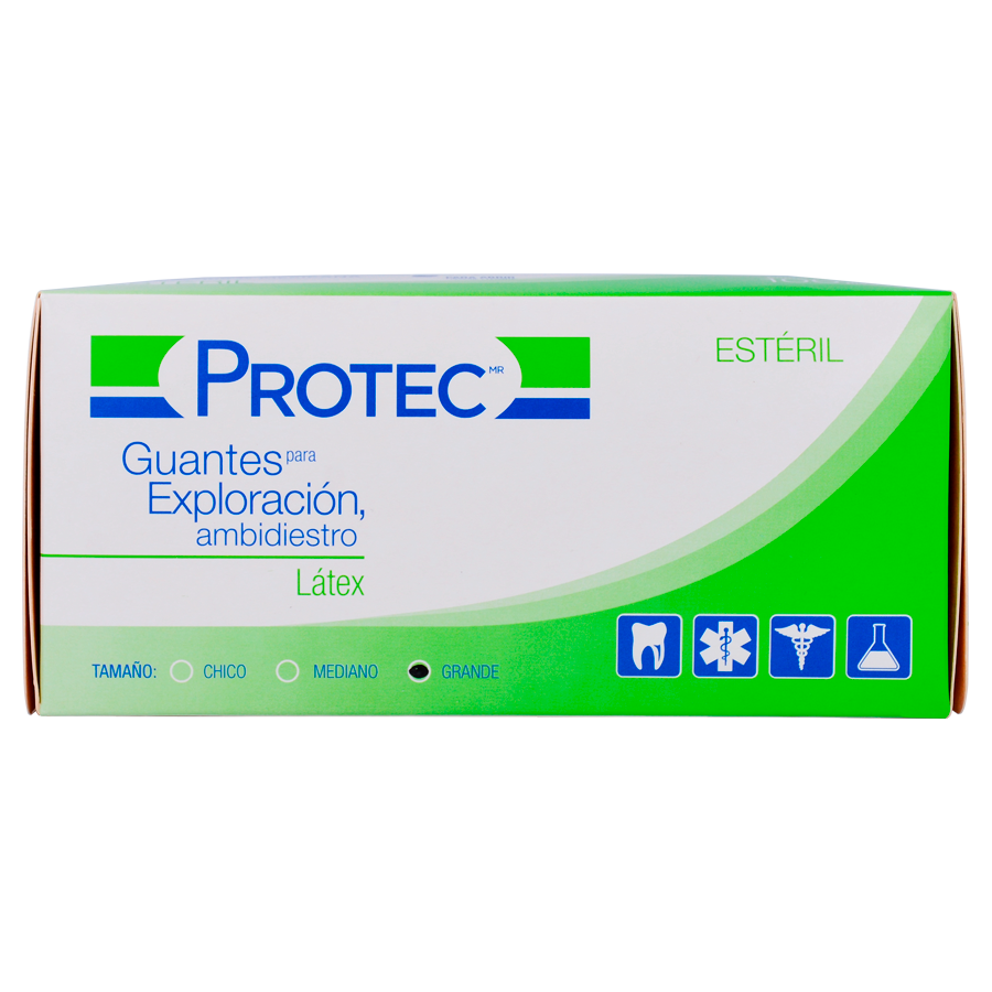 PROTEC GUANTES AMBIDIES GDE ESTERIL1PZ