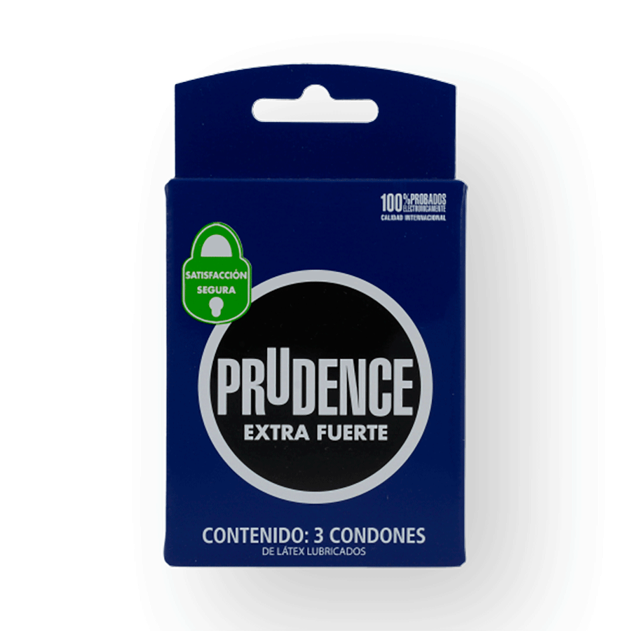 PRUDENCE EXTRA FUERTE 3 CONDONES