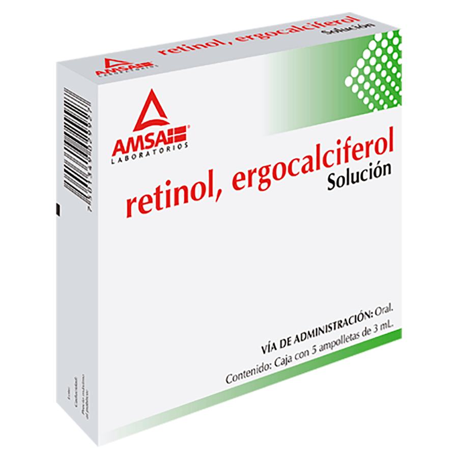 RETINOL/CALCIFEROL 3.53MG/10MCG 5amp SOL