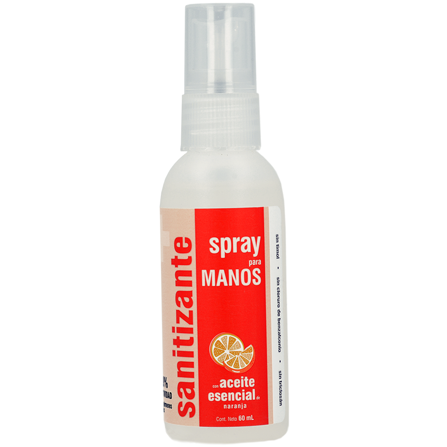 SANITIZANTE SPRAY NARANJA 60ML