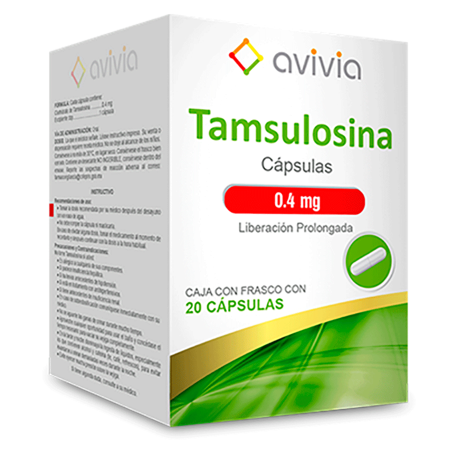 TAMSULOSINA 0.4MG 20CAPS