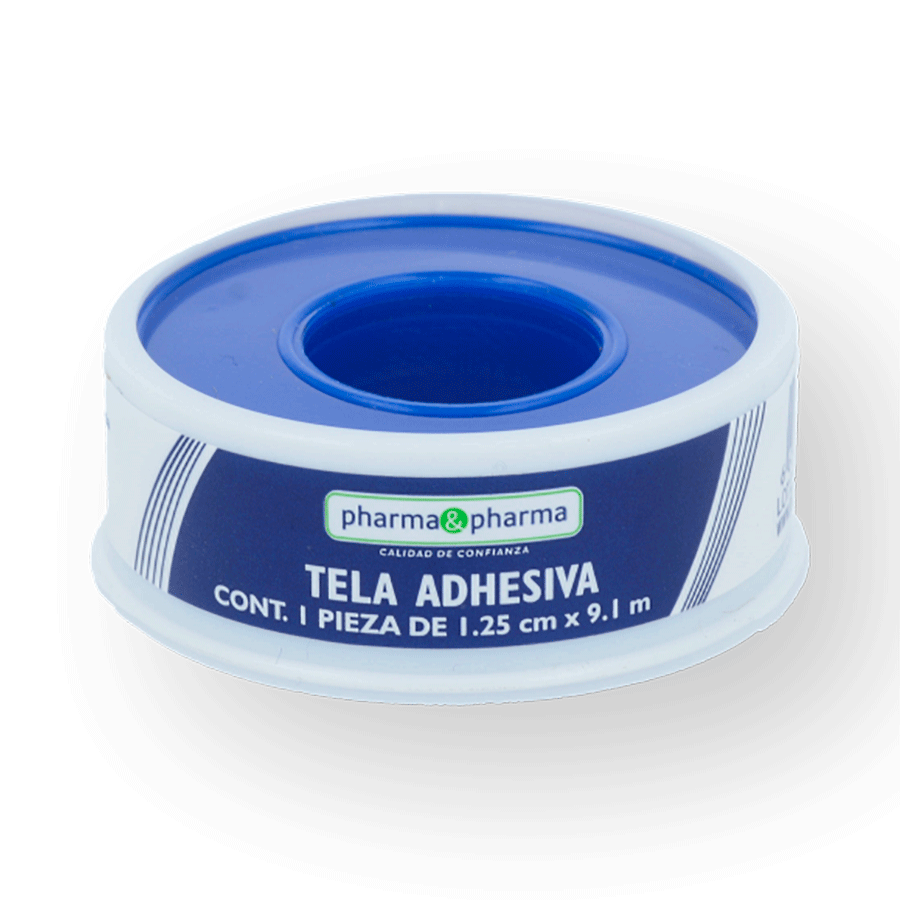 TELA ADHESIVA 1.25CMX9.1M 1PZA