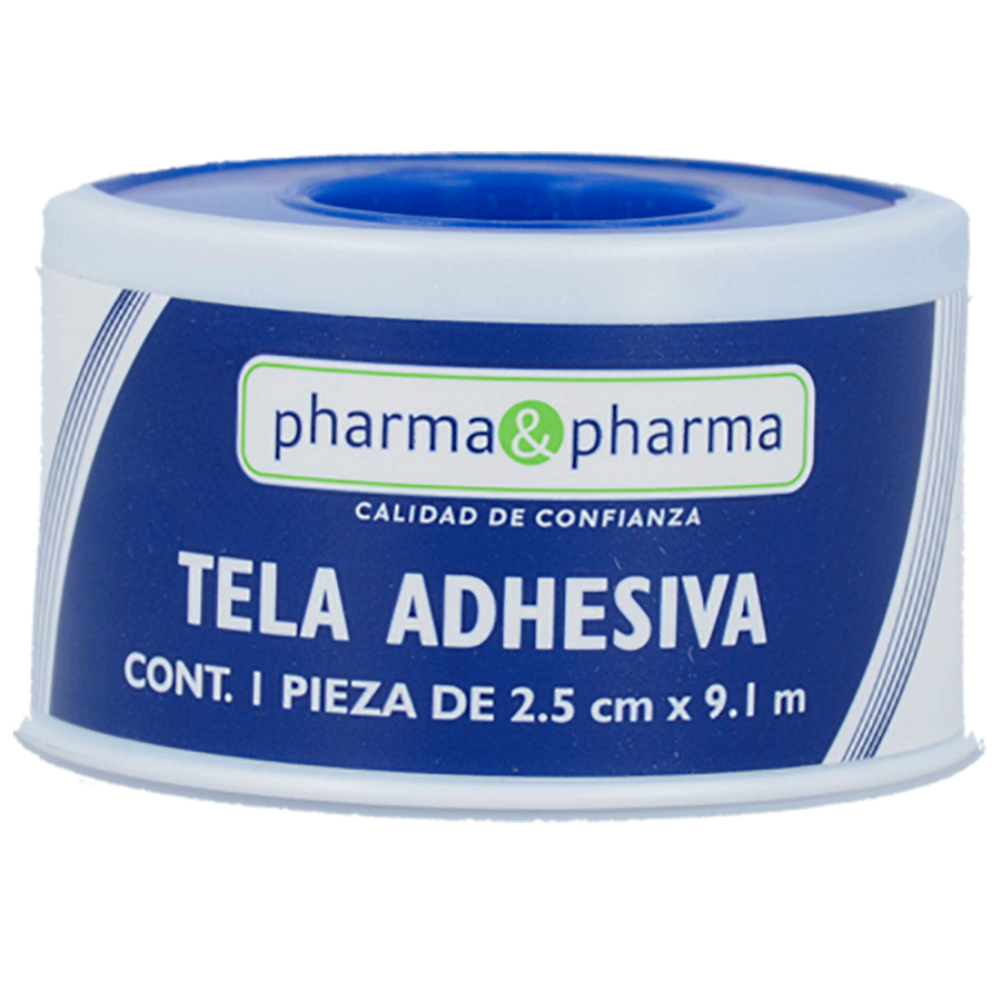 TELA ADHESIVA 2.5CMX9.1M 1PZA