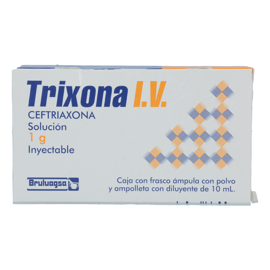 TRIXONA IV (CEFTRIAXONA 1G) 1AMP SOL