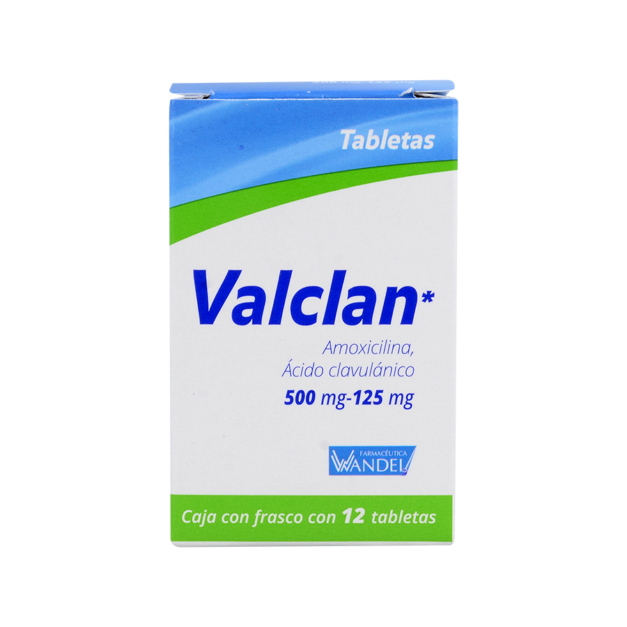 VALCLAN (AMOXICILINA 500MG/ACIDO CLAVULANICO 125MG) 12TABS