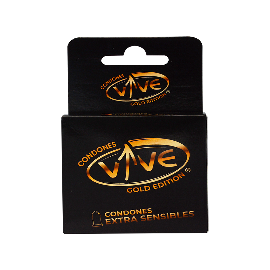 VIVE GOLD EXTRA SENSIBLES 3 CONDONES